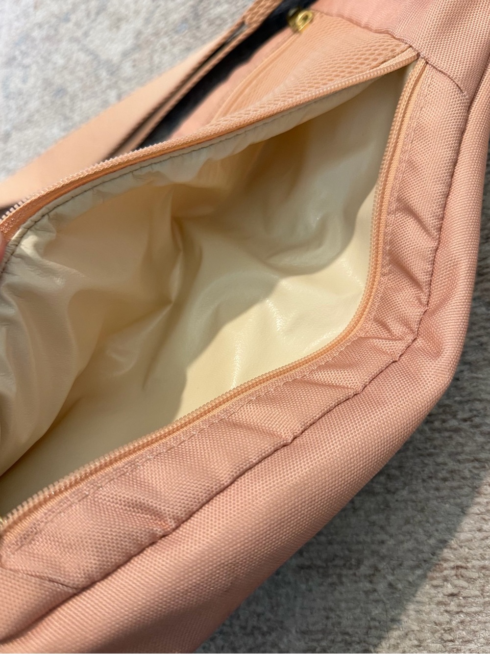 Canvelle Contour Sling Bag in Terracotta Blush – Gold Hardware - Picture 7 of 10